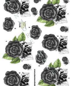 Blomster/3d ark med en buket roser/Dan-Design