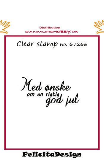 Stempel/Clear stamp/Felicita design