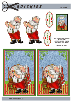 Jul / 3D ark med en skøn julemand / Quickies