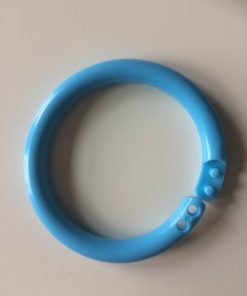 Ring med åbning 60 mm i blå plast