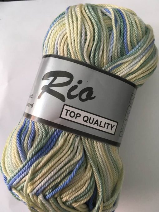 Rio multi farvet 100% bomuld Gul/grøn/blå