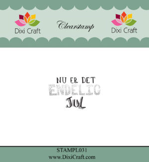 Stempel / Med jule-tekst / Clear stamp