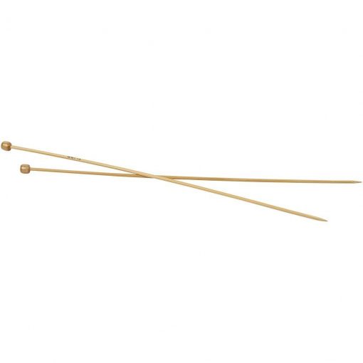 Strikkepinde, nr: 3½, L: 35 cm / 1 par