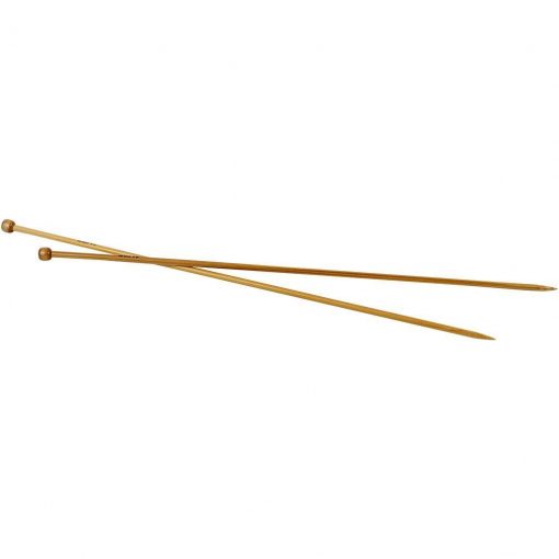 Strikkepinde, nr: 4½, L: 35 cm / 1 par