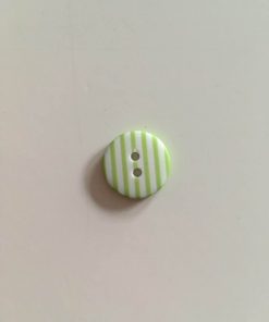 Knap / Grøn med hvide striber / plast