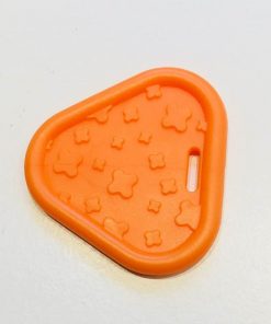 Trekant bidering med knopper i orange / 1 stk