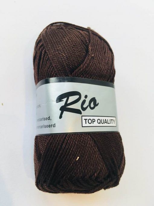 Rio / Merceriseret bomuldsgarn / Mørke brun