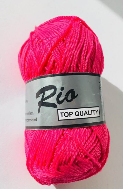 Rio / Merceriseret bomuldsgarn / Mørk pink