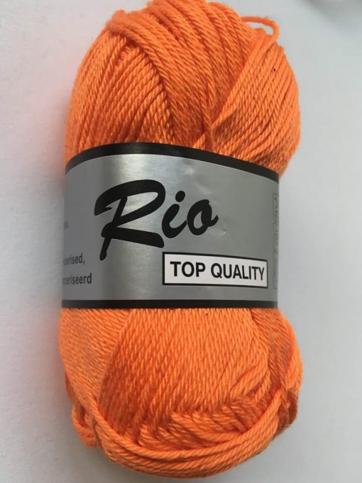 Rio / Merceriseret bomuldsgarn / Mørk orange