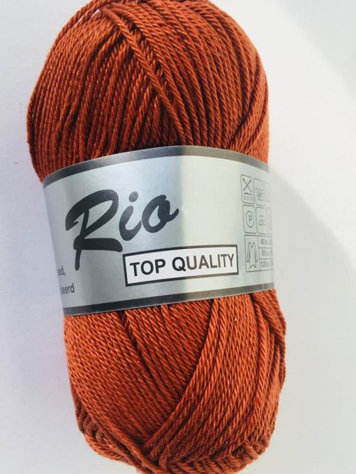 Rio / Merceriseret bomuldsgarn / Rødbrun