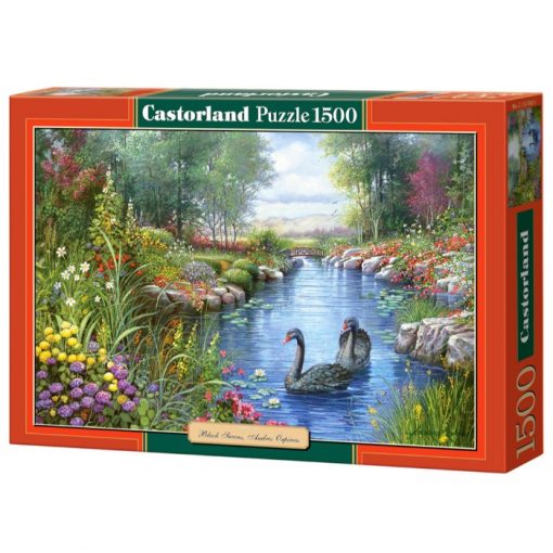 Puzzlespil / Sorte svaner / 1500 brikker