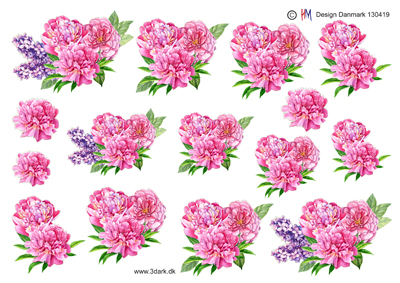 Blomster / Lyserøde sommerblomster / Hm Design