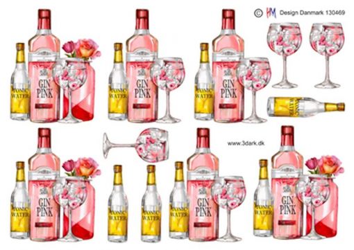 Diverse / Pink gin med tonic / Hm Design