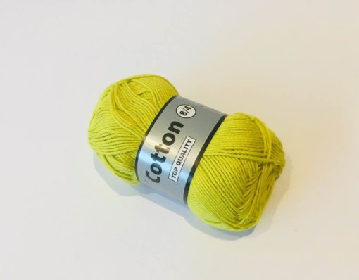 Bomuldsgarn, cotton 8/4 / Lime