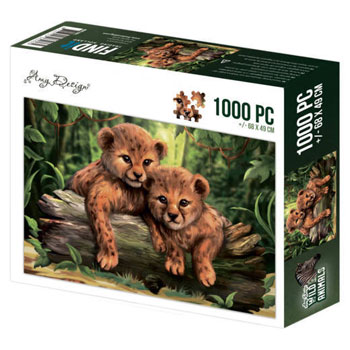 Puzzlespil / Vilde dyr / 1000 brikker