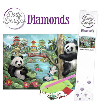 Diamant sæt / Pandabjørne / Dotty Design