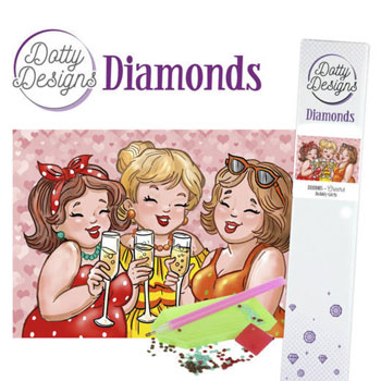 Diamant sæt /Piger der skåler / Dotty Design