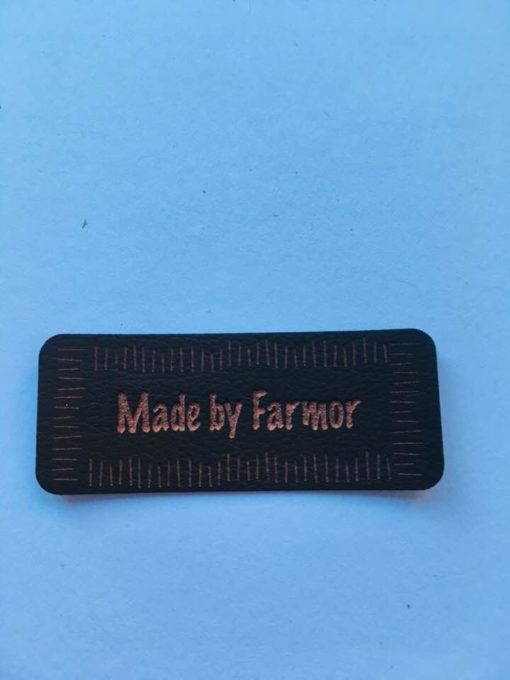 Labels / Made by farmor, brun