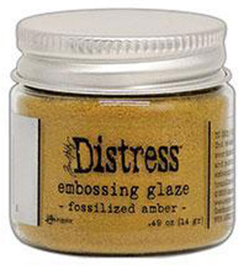Embossing glaze fossilized amber / Distress
