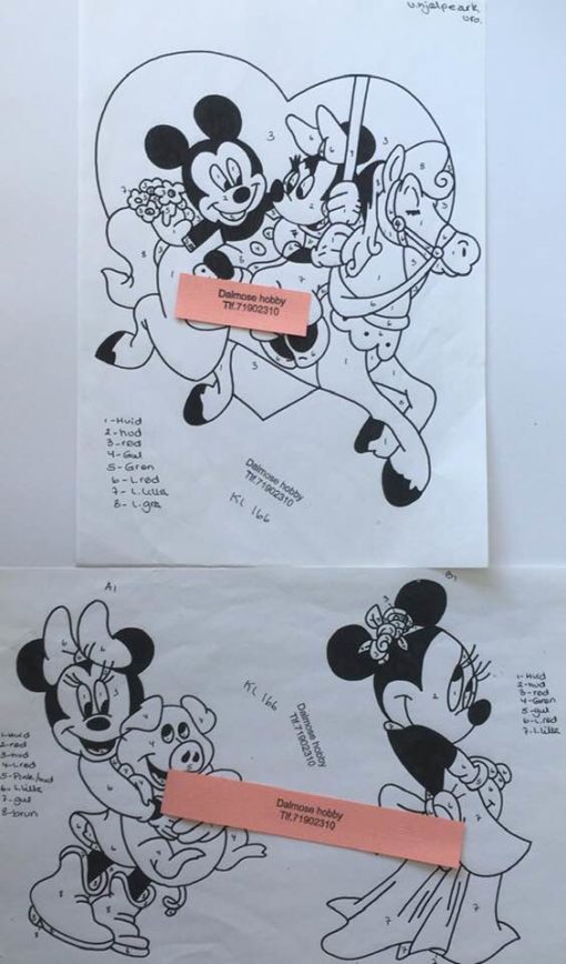 Mickey & minnie / lap på lap