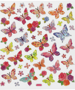 Stickers, sommerfugle, 1 ark