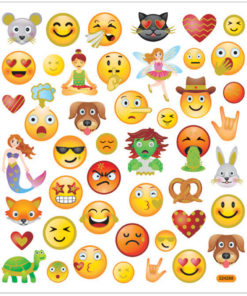 Stickers, emojis, 1 ark