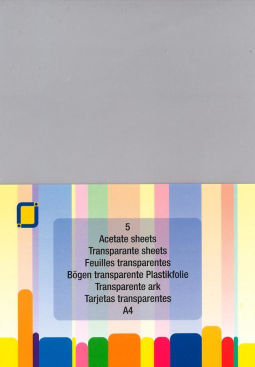 Plastfolie klar A4, 5 ark / Acetate