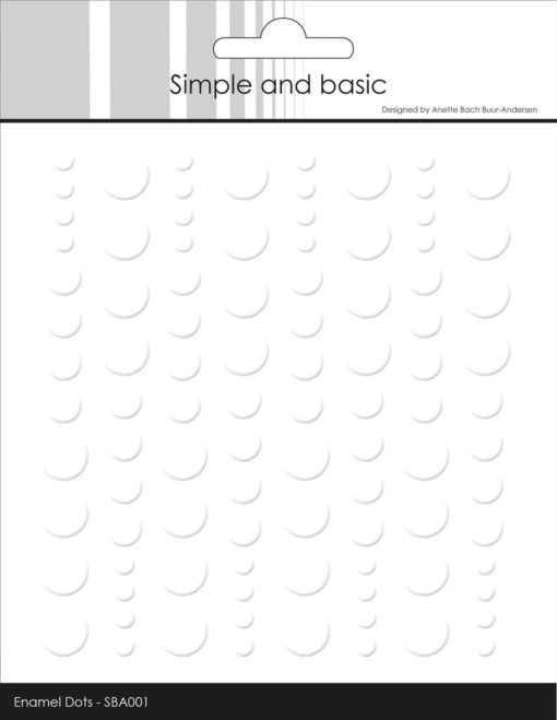 Enamel dots / Soft white / Simple and basic