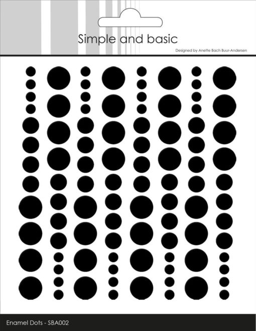Enamel dots / Black / Simple and basic