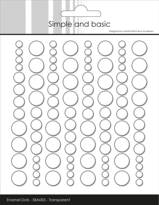 Enamel dots / Tranparent / Simple and basic