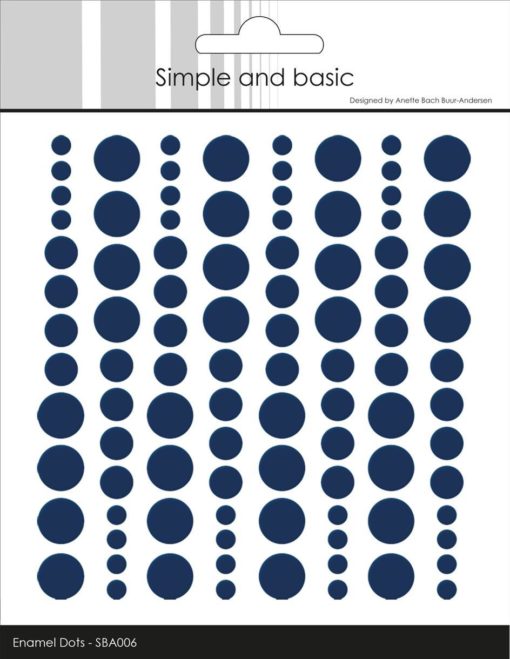 Enamel dots / Mørke blå / Simple and basic