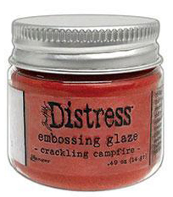 Distress embossing glaze / Crackling campfire