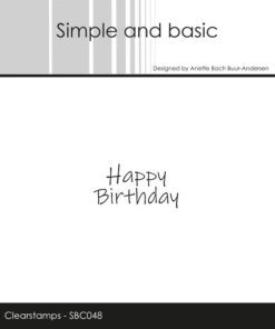 Stempel / Happy birthday / Simple and basic