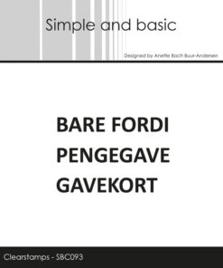 Stempel / Dansk tekst / Simple and basic