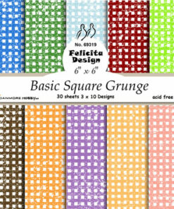 Karton 15x15 cm / Basic grunge square