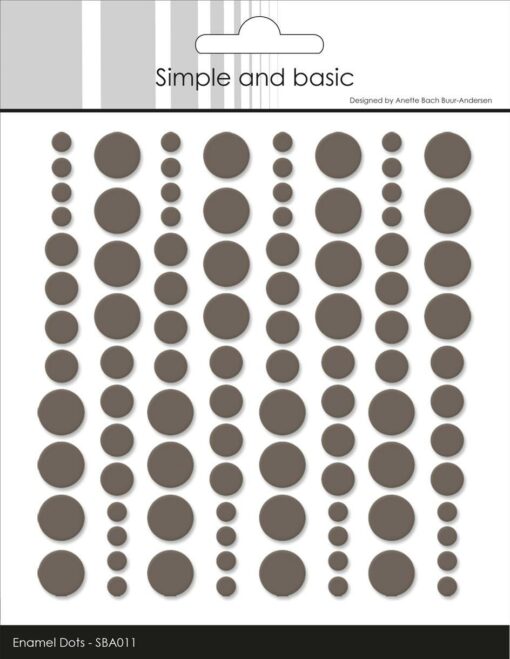 Enamel dots / Warm grey / Simple and Basic