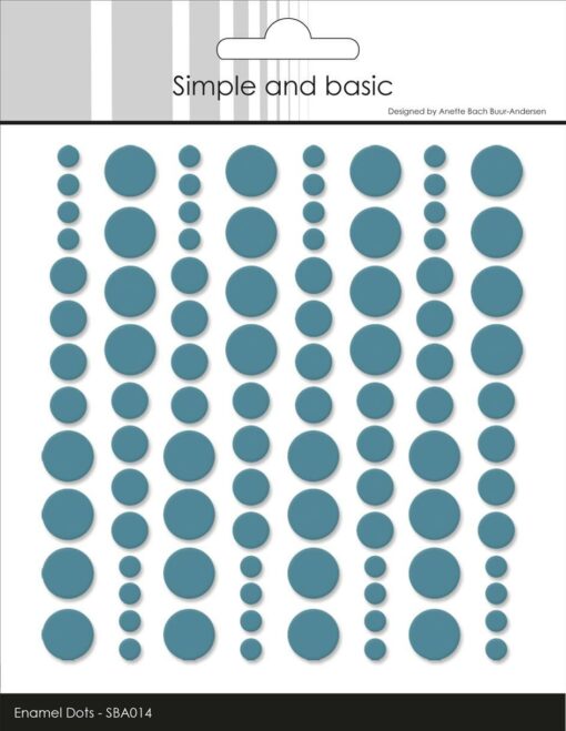 Enamel dots / Aqua / Simple and Basic