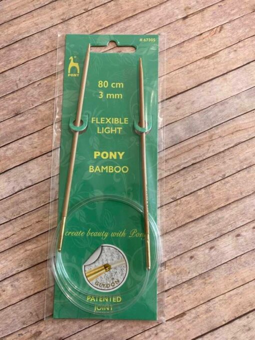 Rundpind 3 mm, 80 cm / Pony Bamboo