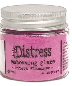 Distress embossing glaze / Kitch flamingo