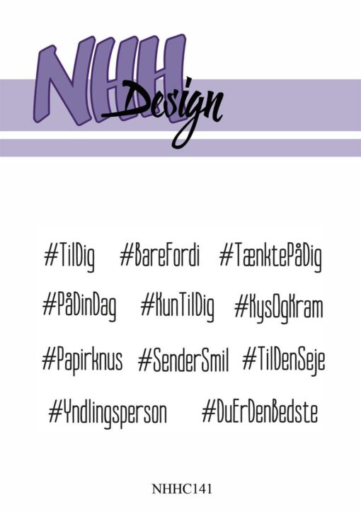 Stempel / Hashtag hilsner / NHH Design