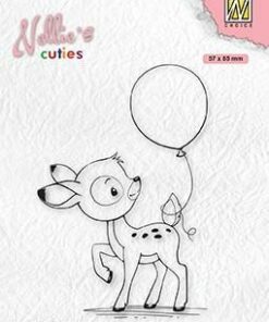 Stempel / Young deer with balloon / Nellie Snellen