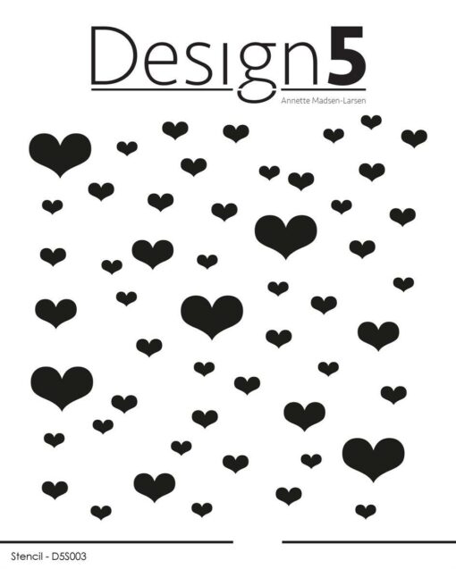 Stencil / hearts / Design5