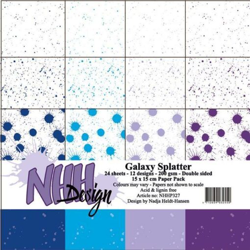 Karton 15x15 cm / Galaxy splatter / NHH Design