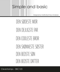 Stempel / Danske tekster / Simple and Basic