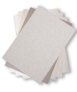 Sissix opulent cardstock A4 / Silver