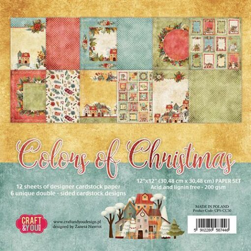 Karton 30,5x30,5 / Colors of Christmas / Craft & You