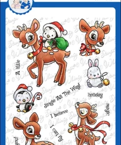 Stempel / Christmas Deer / Whimsy Stamps