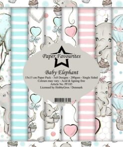 Karton 15x15 cm / Baby elephant / Pf