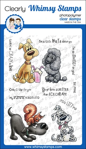 Stempel / Doggy valentine friend / Whimsy Stamps