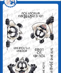 Stempel / Panda peekers / Whimsy Stamps